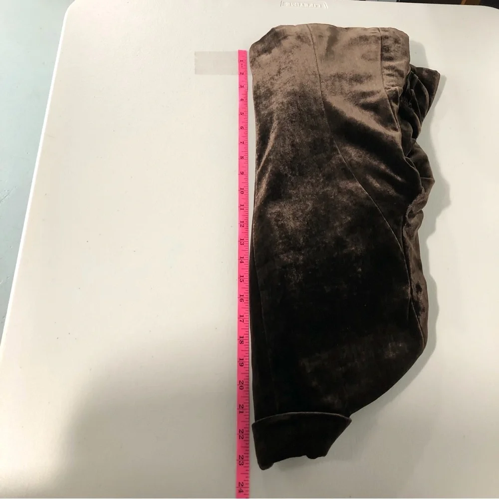 Vtg Y2K Banana Republic Womens Blazer Size 8 Dark Brown‎ Velvet Silk Early 2000s - Picture 9 of 11